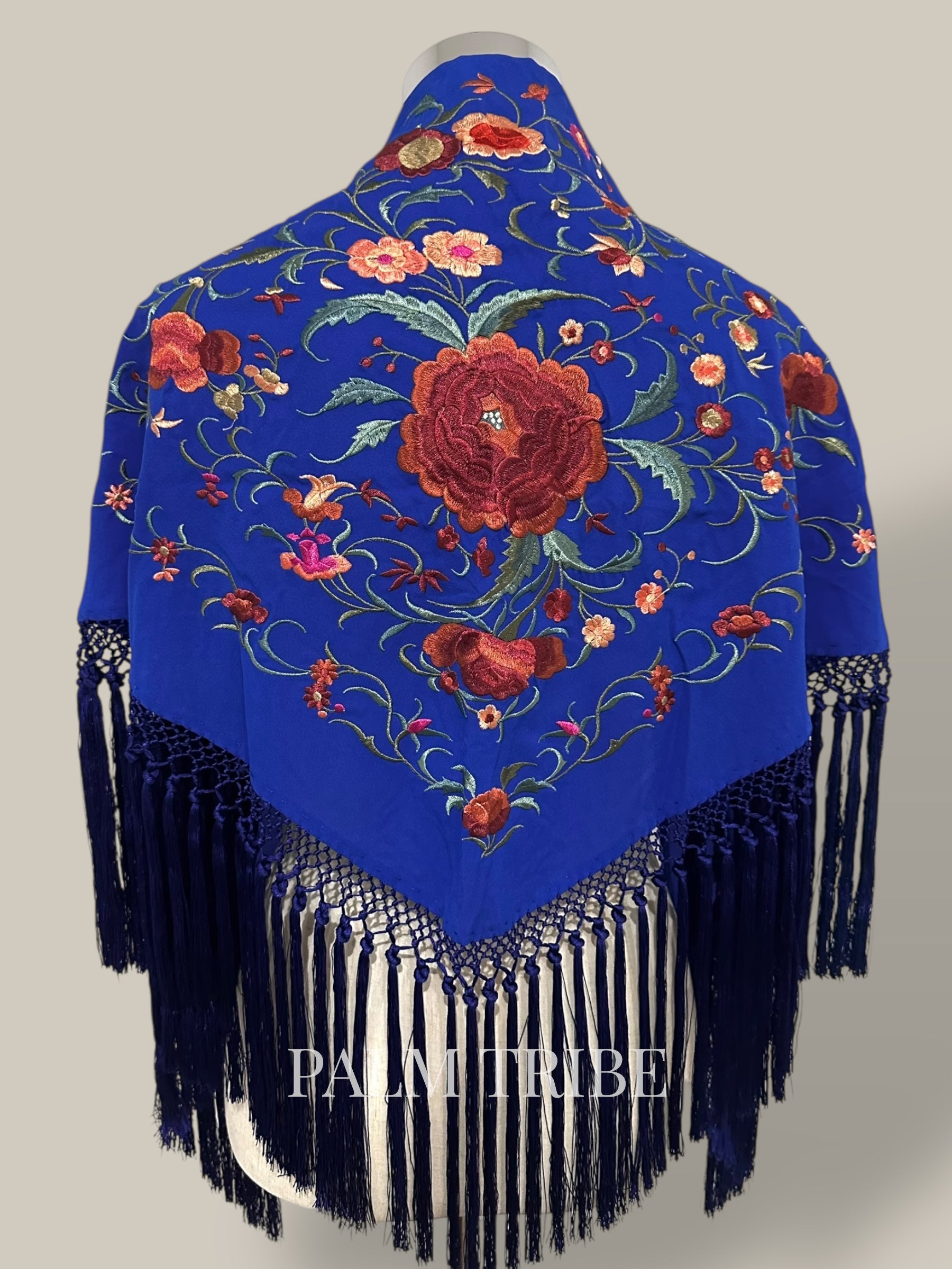 Mantoncillo Jaleo Azul Eléctrico con rosado