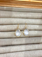 Pendiente Lagrima Blanco