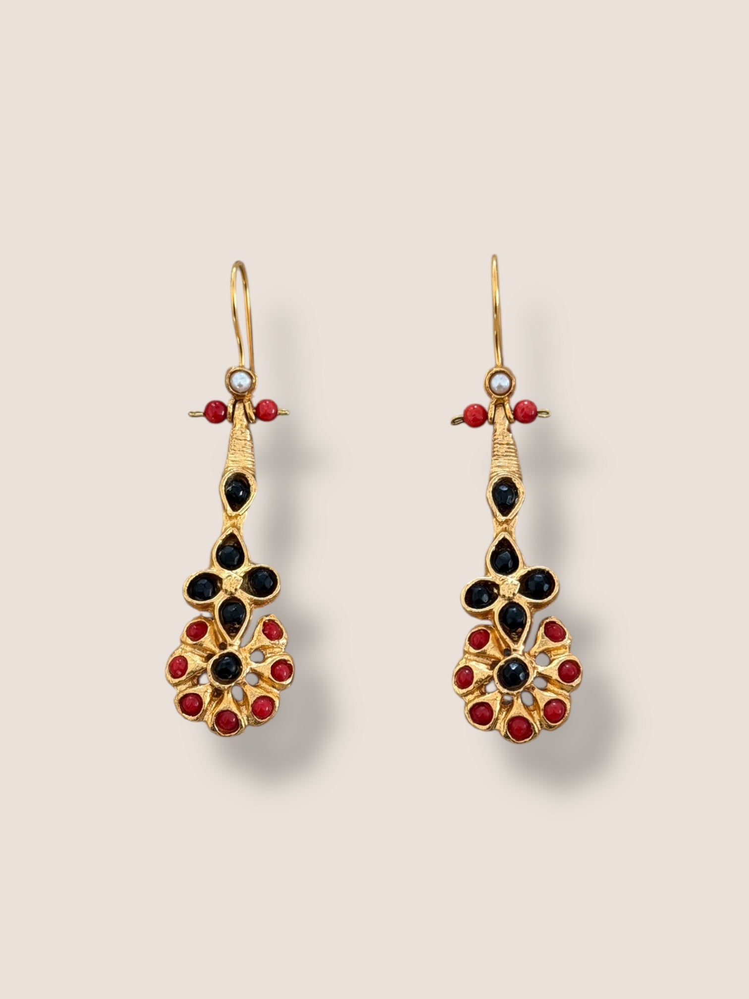 Pendientes Azahara Burdeos y rojos