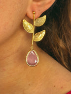 Pendientes Almería Rosa Palo