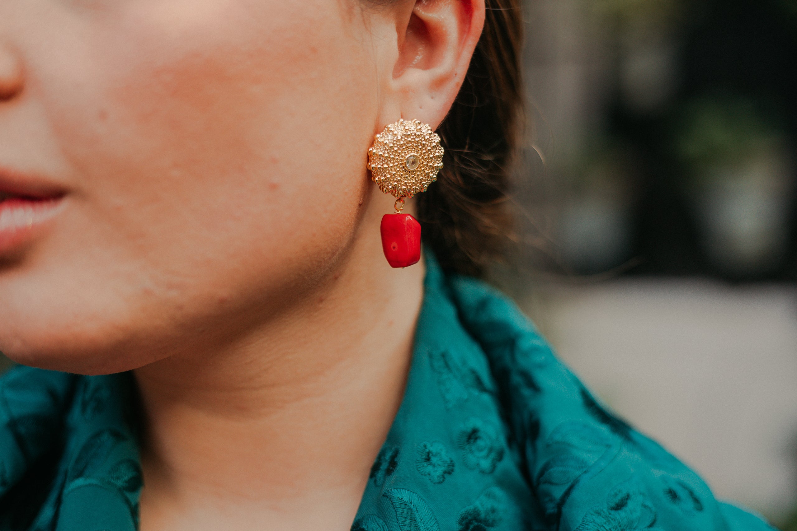 Pendientes Ingrid Rojo