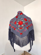 Mantoncillo Clavelines Azul Grisáceo