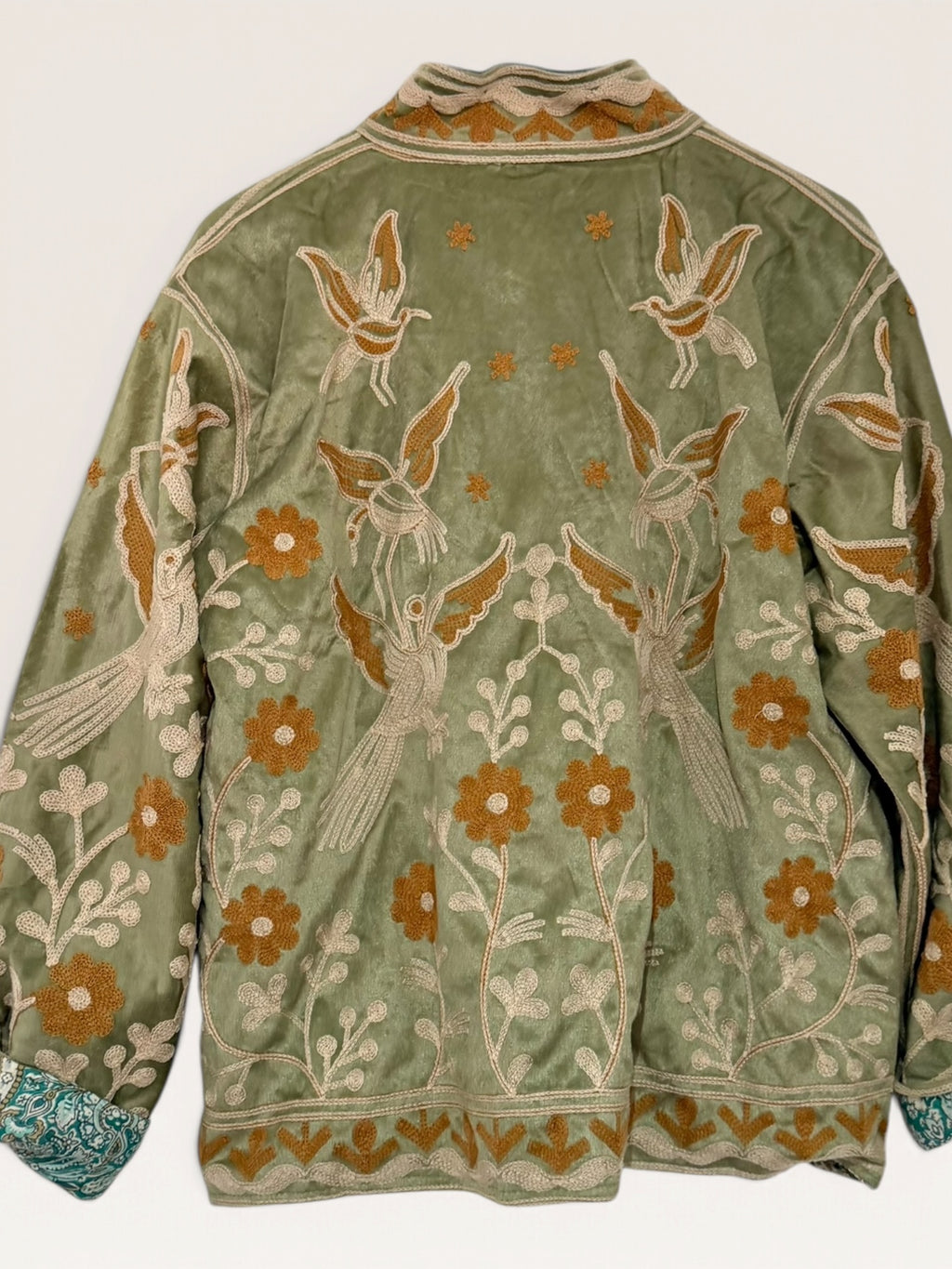 Chaqueta Terciopelo Ligera Pájaros