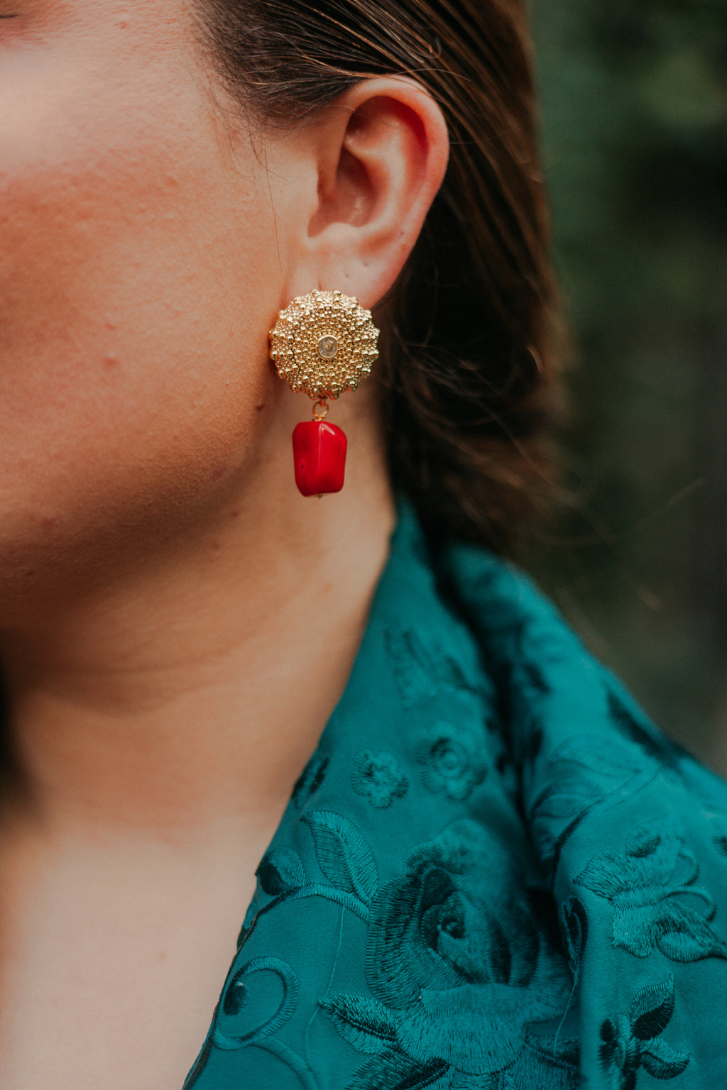 Pendientes Ingrid Rojo