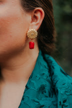 Pendientes Ingrid Rojo