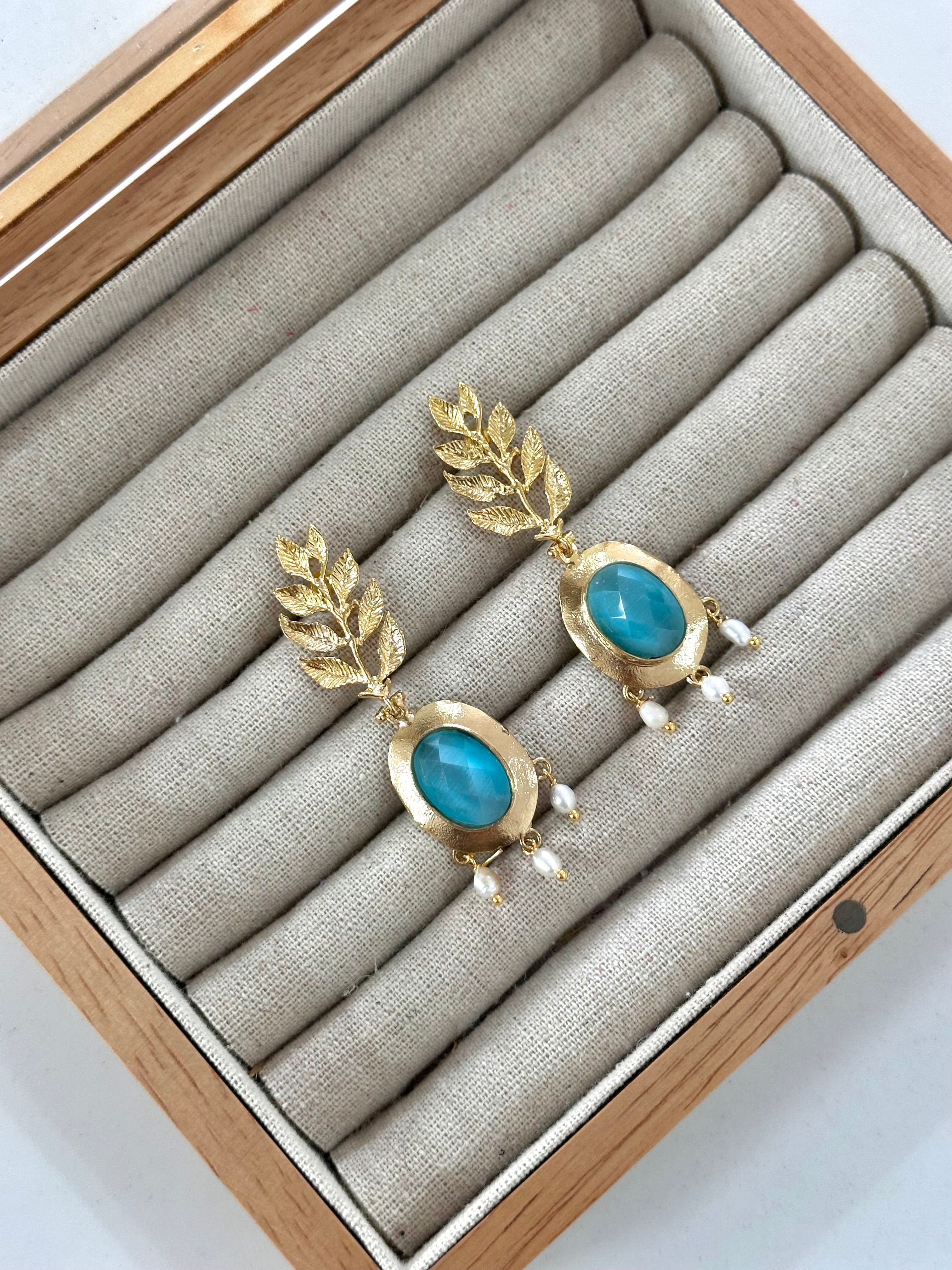 Pendientes Jerez Turquesa