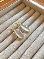 Pendientes lagrima BIG blanco