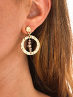 Pendientes Toscana Malva/Camel