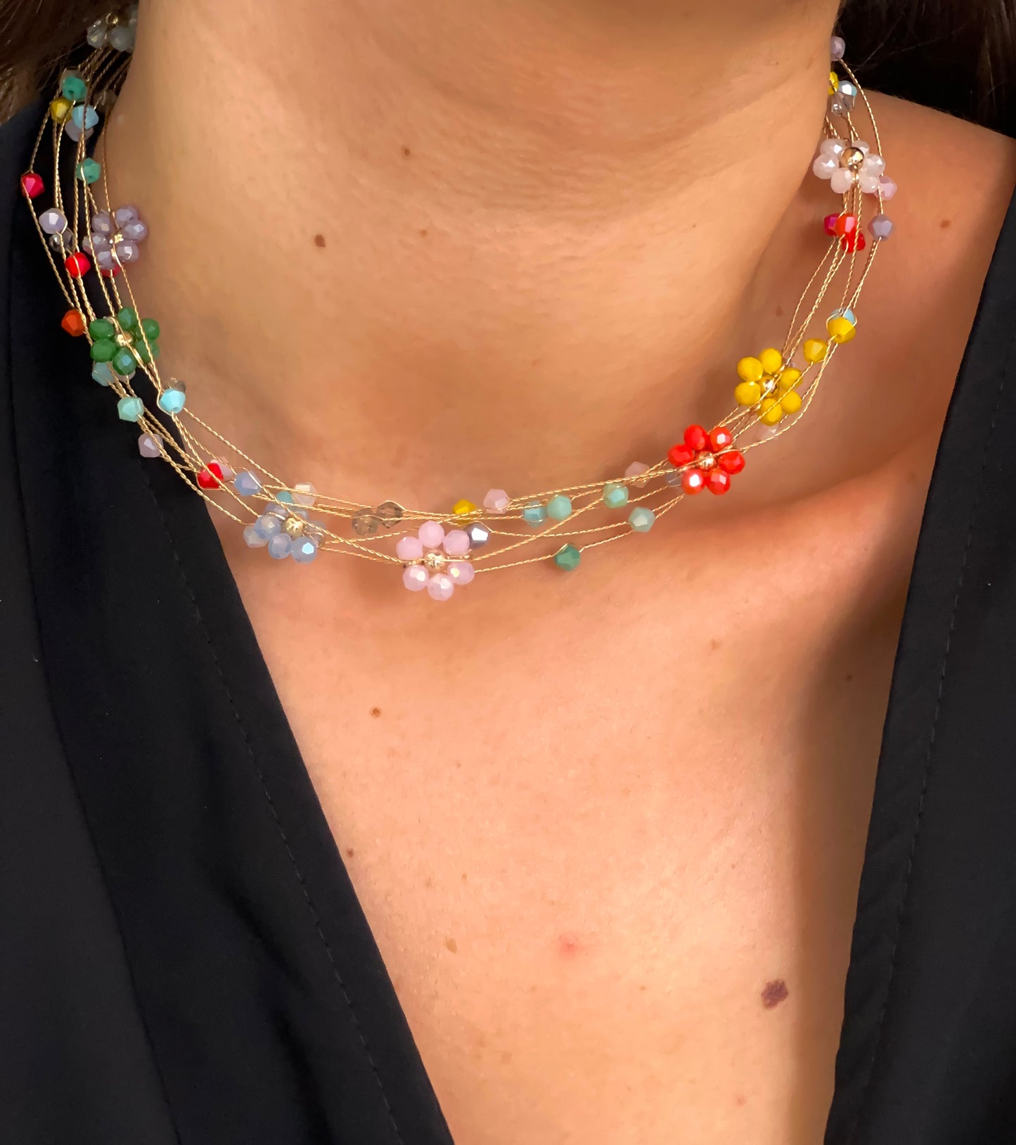 Collar Margaritas Multicolor