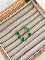 Pendientes Trío Piedra Esmeralda