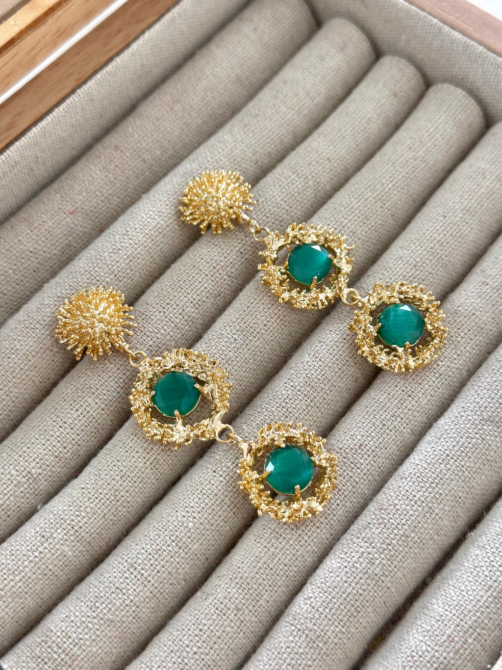 Pendientes Isla Cristina Verde