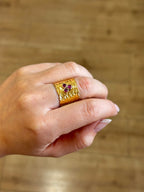 Anillo Agatha Fucsia