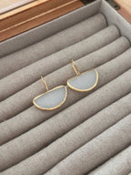 Pendientes Afrodita big blancos