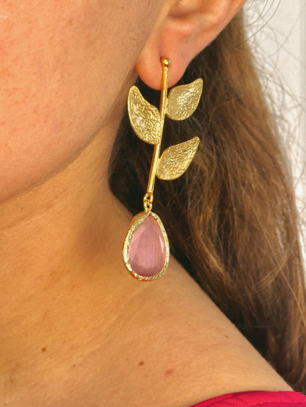 Pendientes Almería Rosa Palo