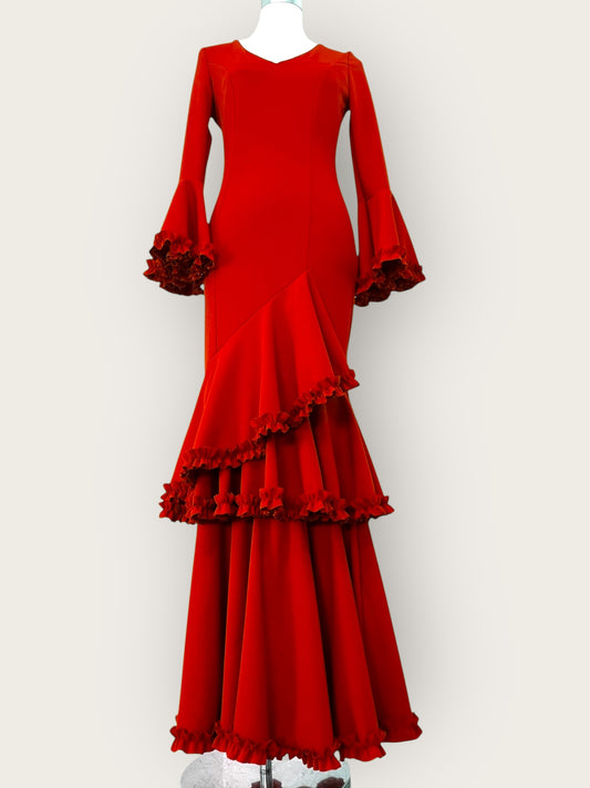 Vestido Carmesí Rojo