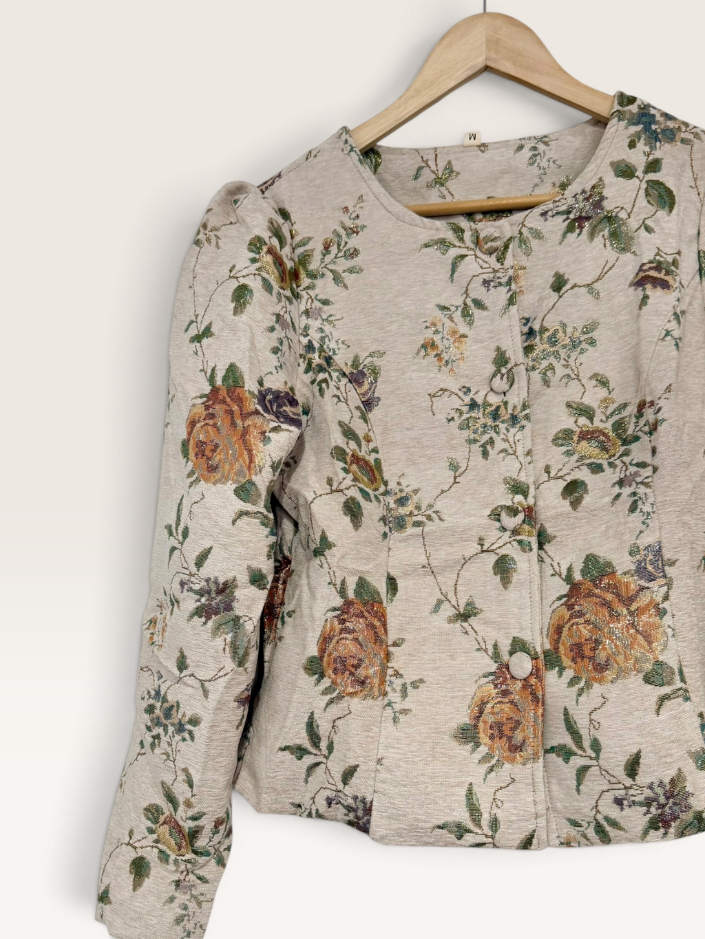 Chaqueta tapiz ajustada