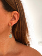 Pendientes Bali Verde Jabonoso