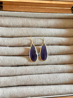 Pendientes lagrima ahumado