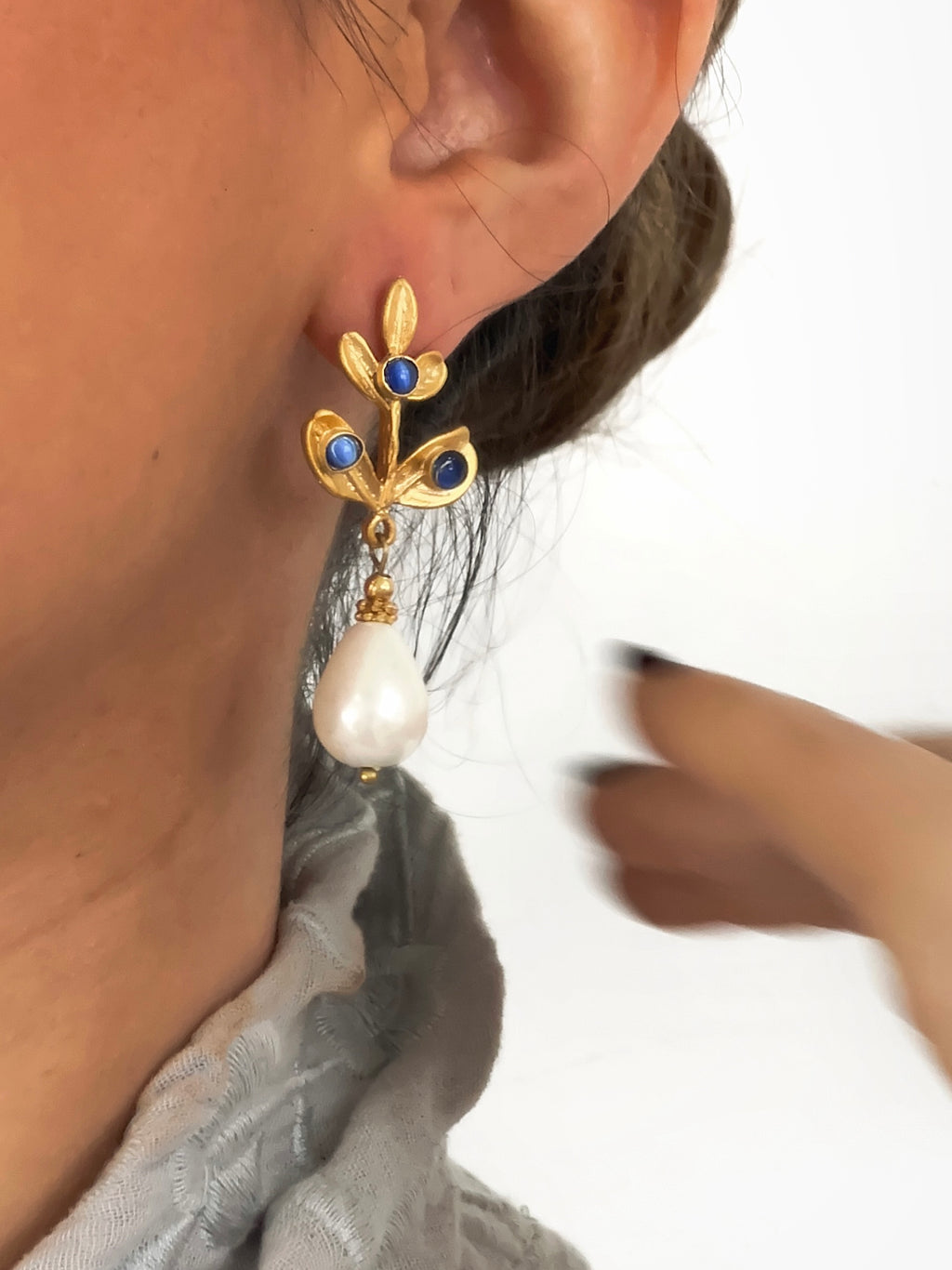 Pendientes Laurel Royal Blue