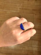 Anillo Afrodita Azul eléctrico