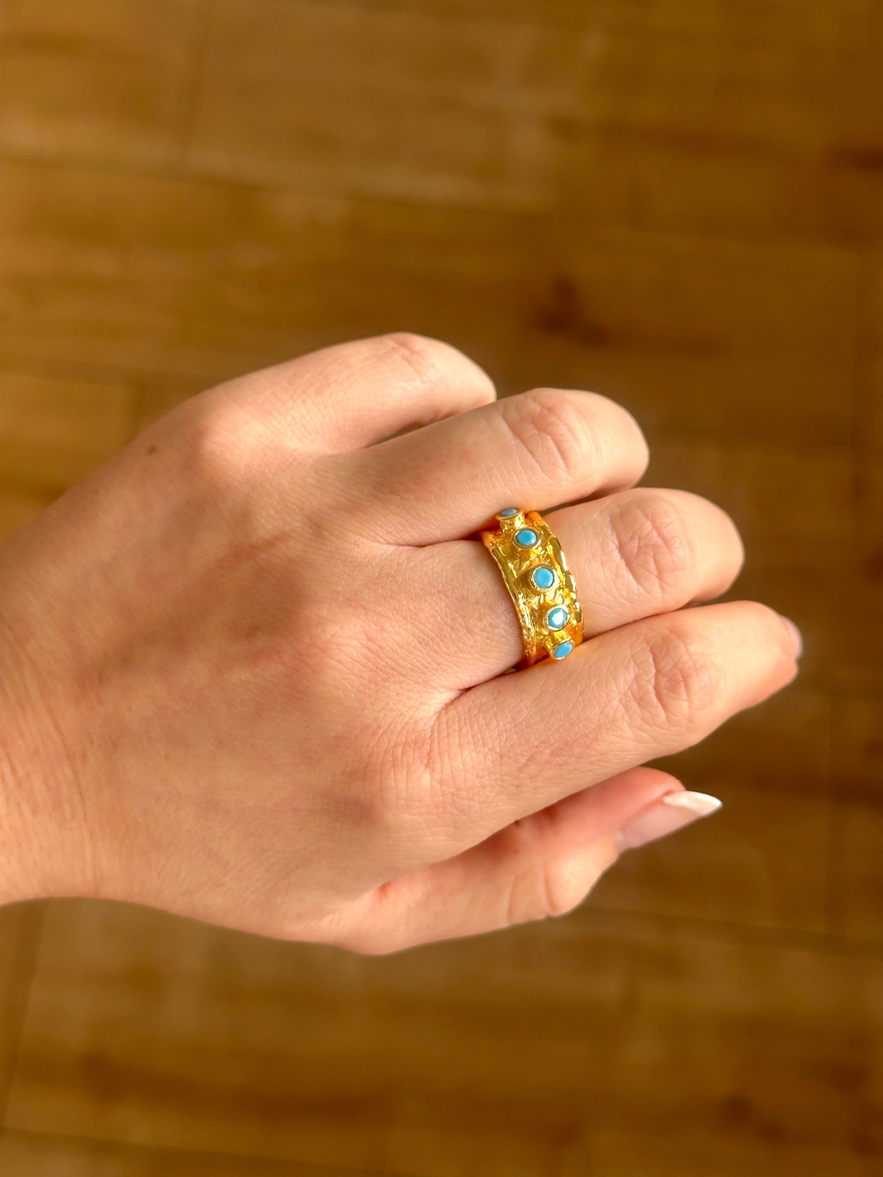 Anillo Roma Turquesa