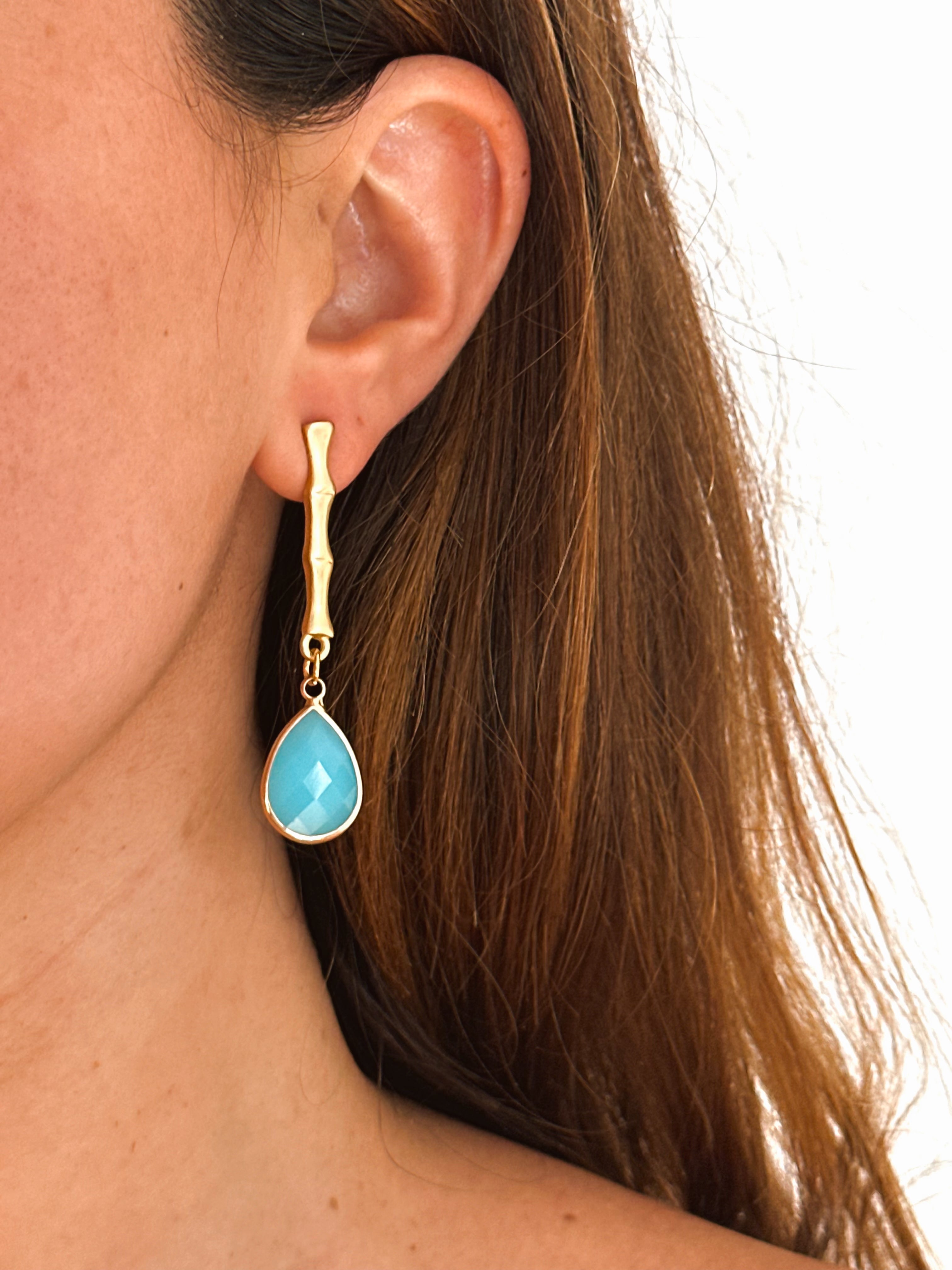 Pendientes Bali Celeste