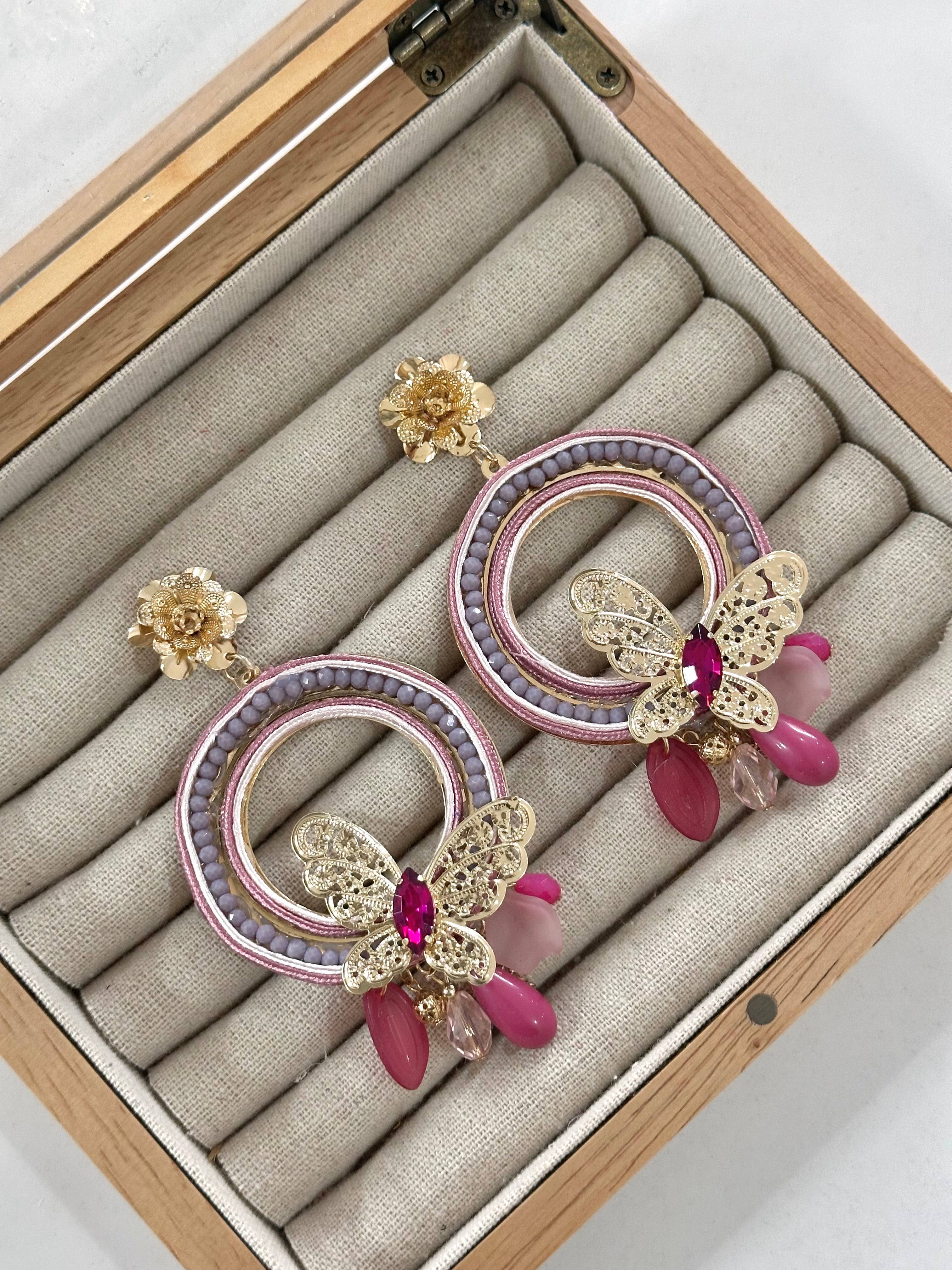 Pendientes Aurora Malva