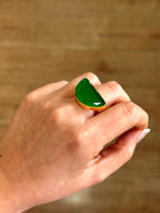 Anillo Afrodita Maxi Verde