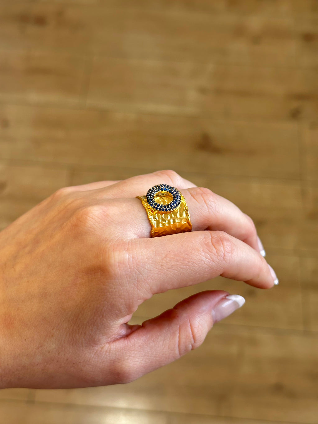 Anillo Maestranza Azul