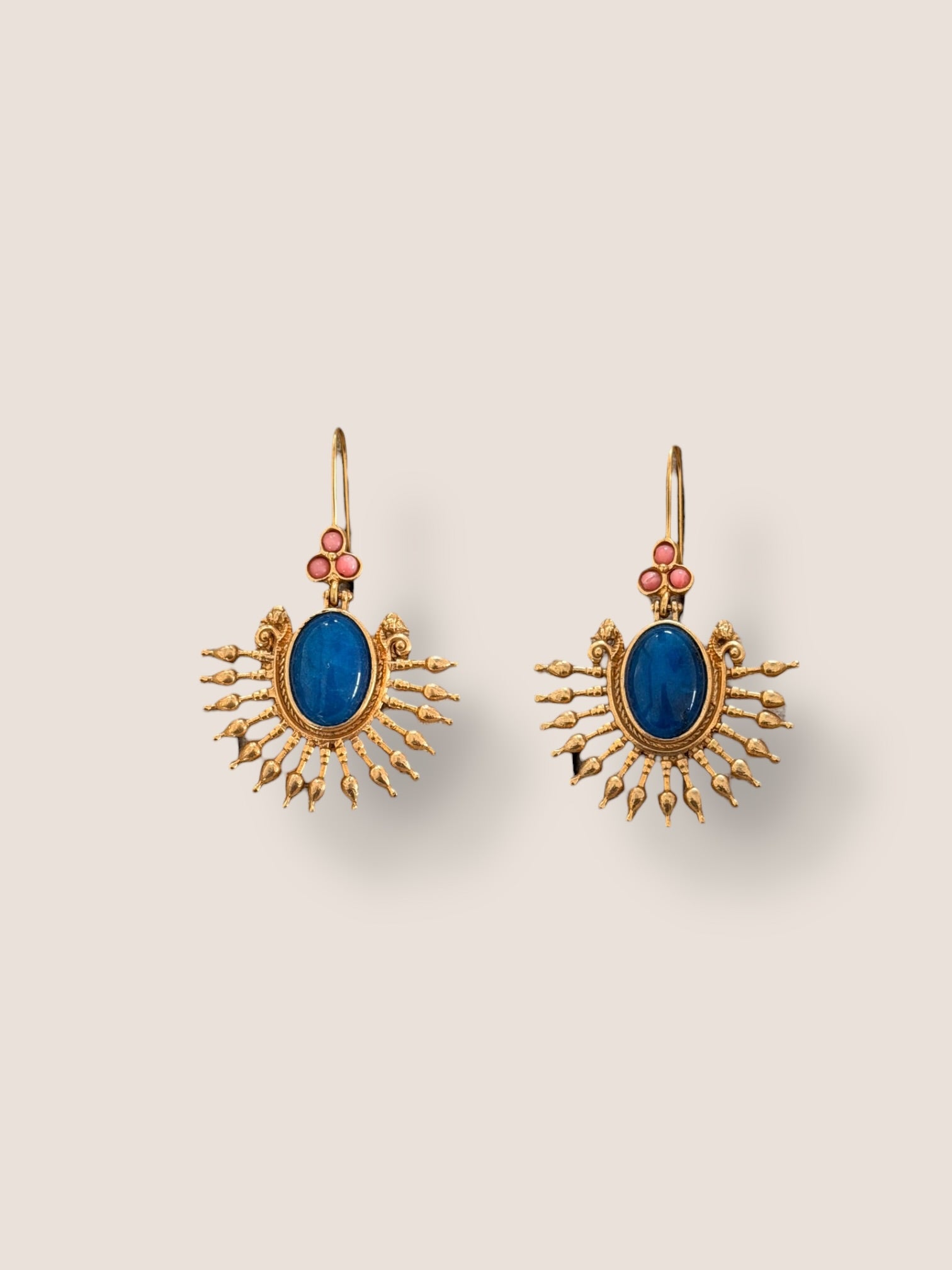 Pendientes Imperium Azul y Rosa