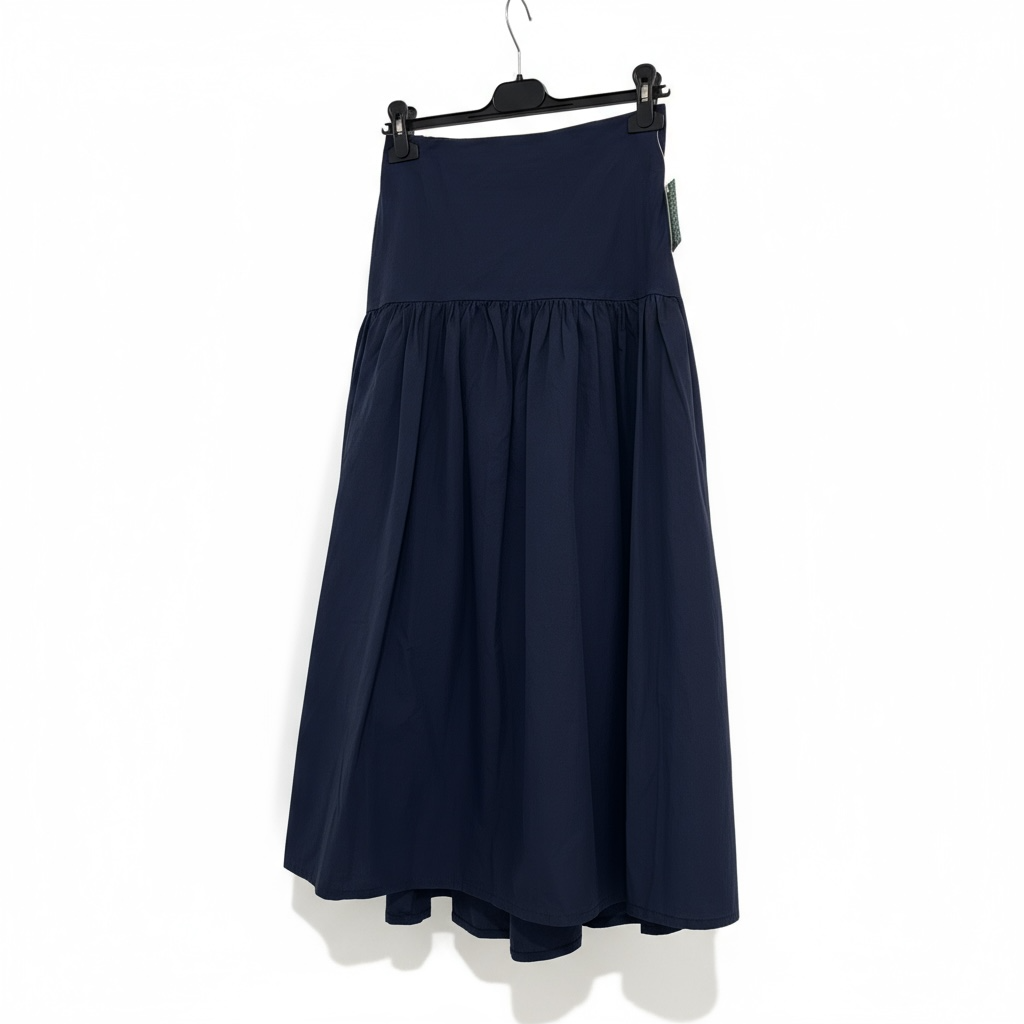 Falda Abullonada fajín  Azul Marino