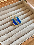Pendientes lagrima BIG azul