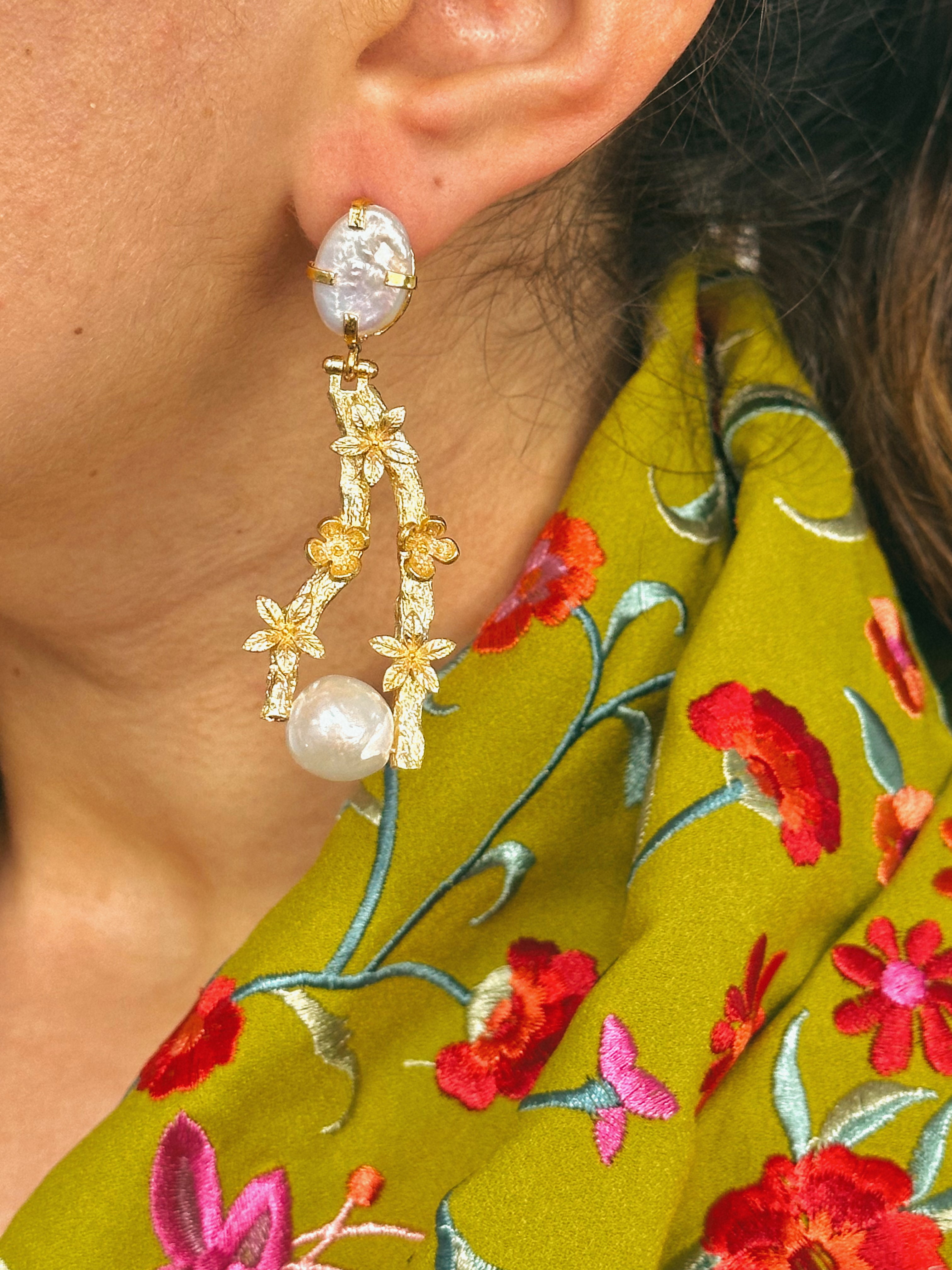 Pendientes Bosque Madre Perla