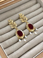 Pendientes Jerez Marrón