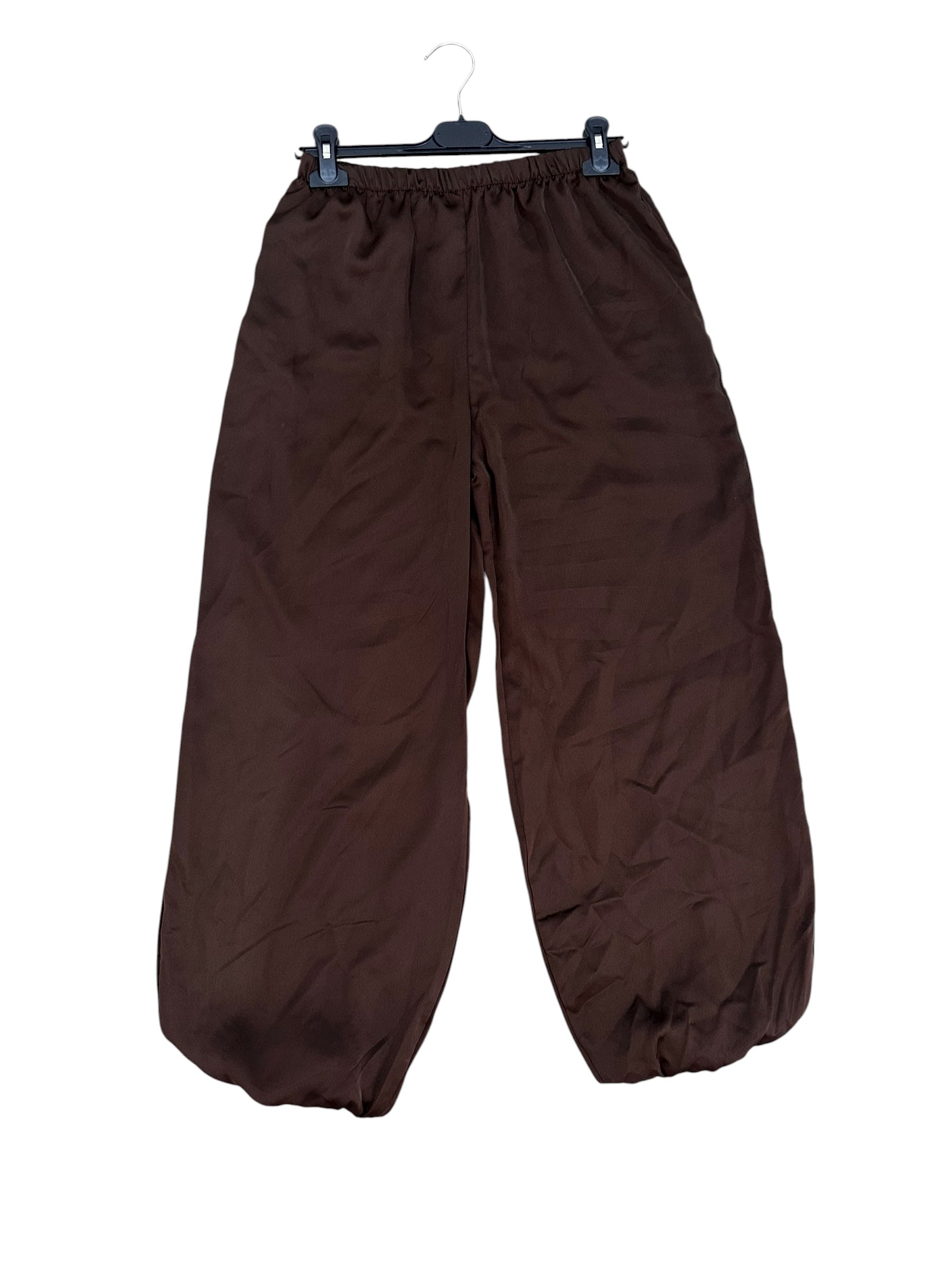 Pantalón Satinado bombacho Marrón