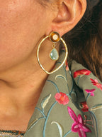 Pendientes Matilda Marrón y Azul