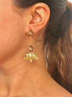 Pendientes Tulipán Champagne