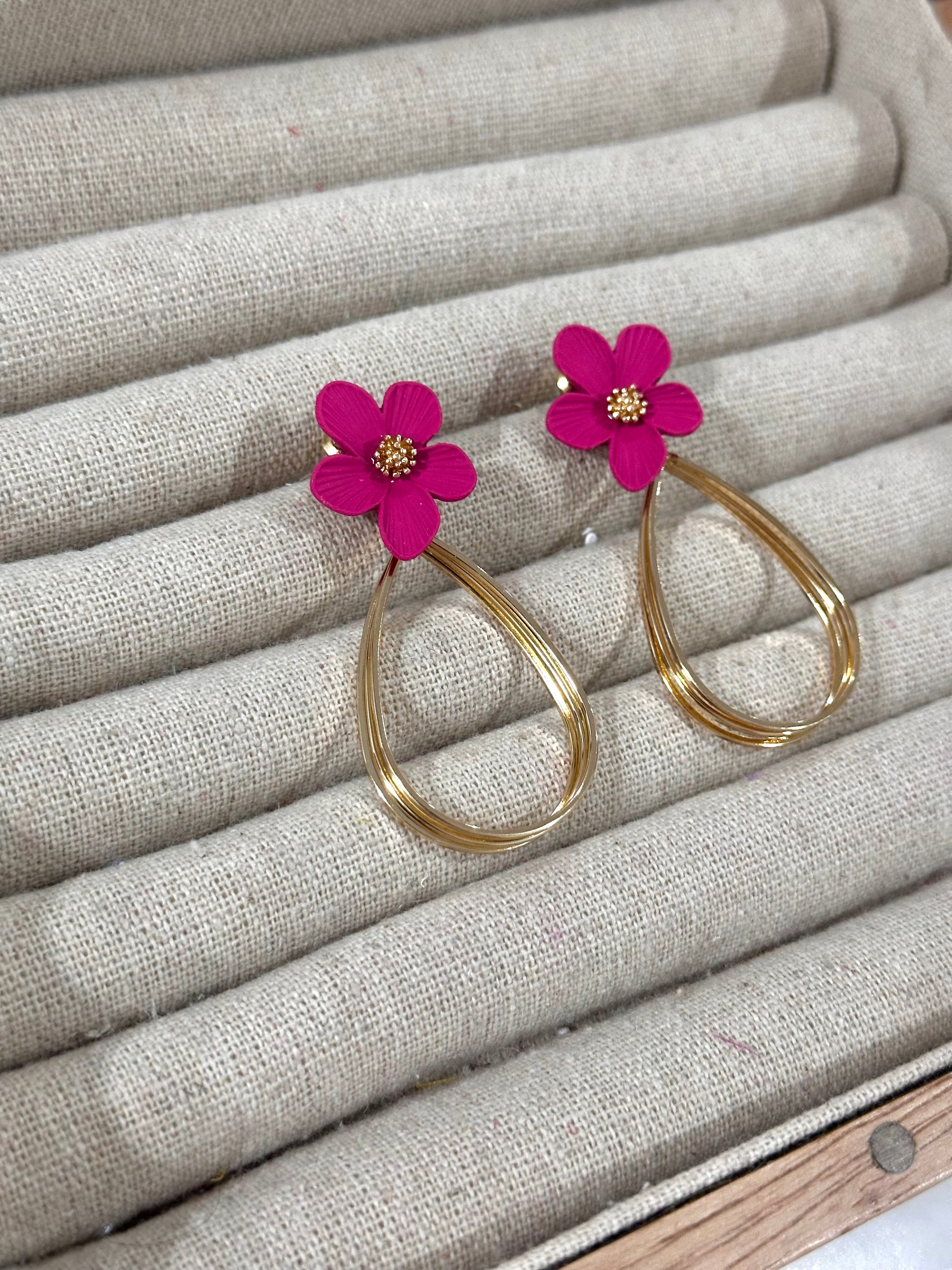 Pendientes Florecilla Buganvilla