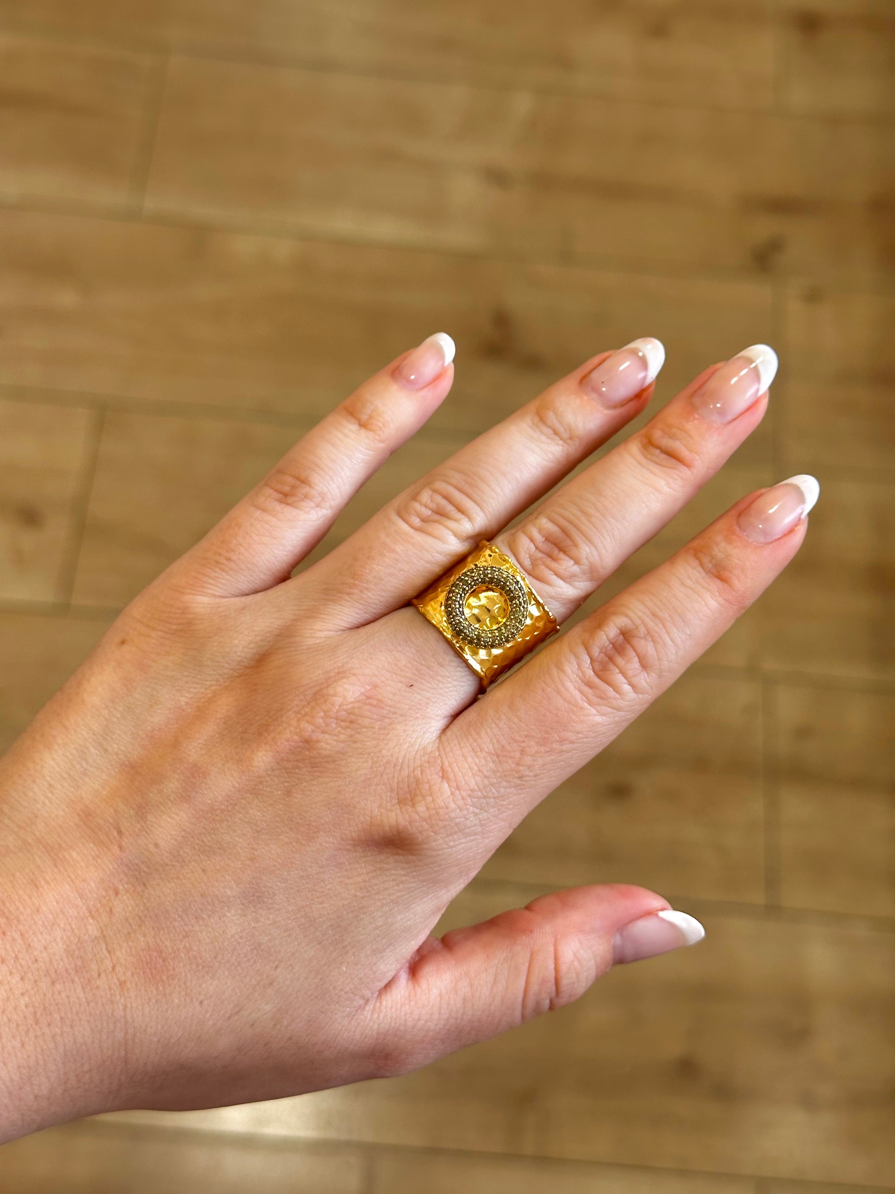 Anillo Maestranza verde oliva