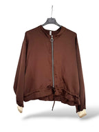 Bomber satinada marrón