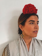 Pendientes Estrella Azul Marino y Rojo