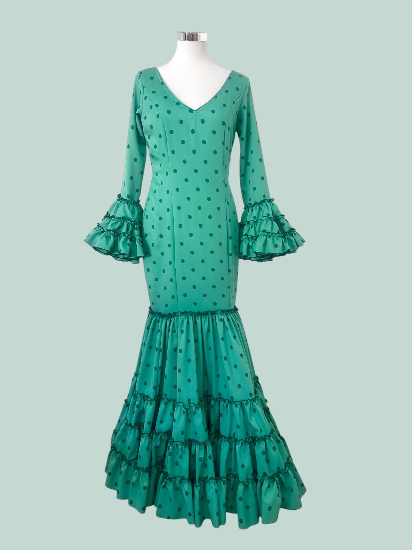 Vestido Triana Verde Turquesa