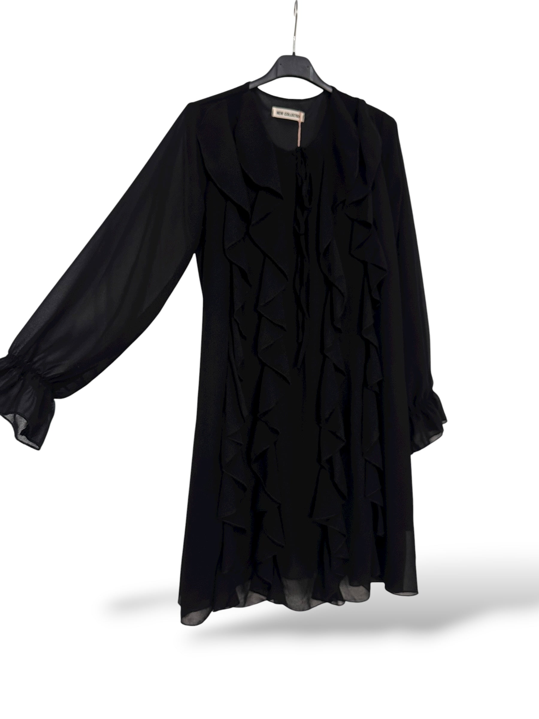 Vestido Chorreras negro