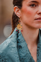 Pendientes Lola Burdeos y Verde