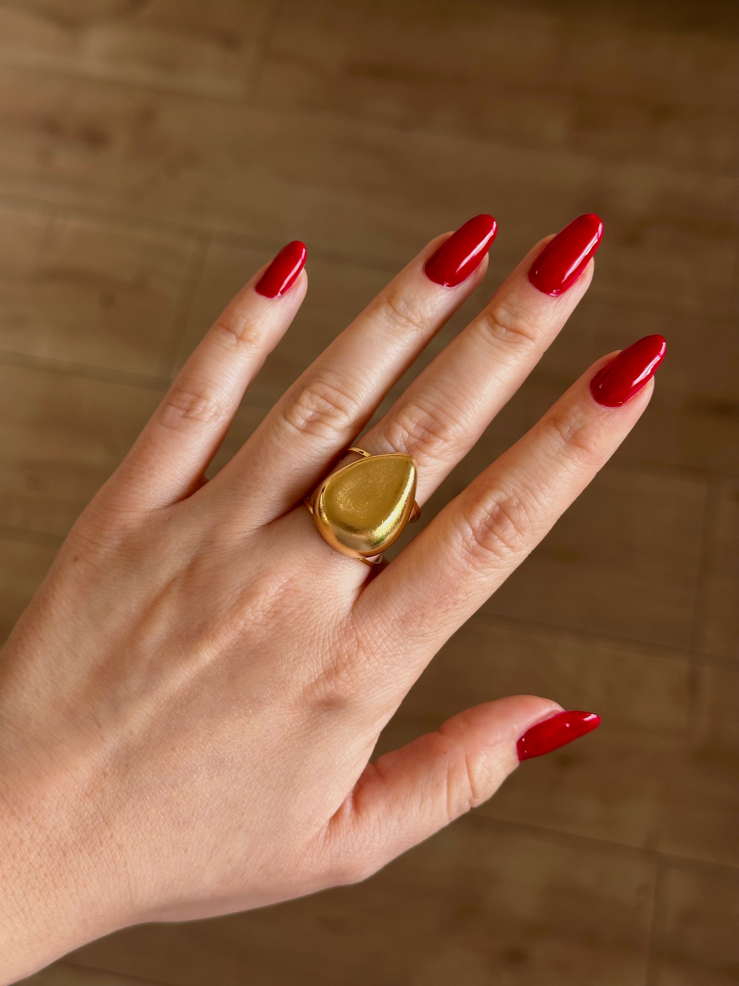 Anillo Lágrima Gold