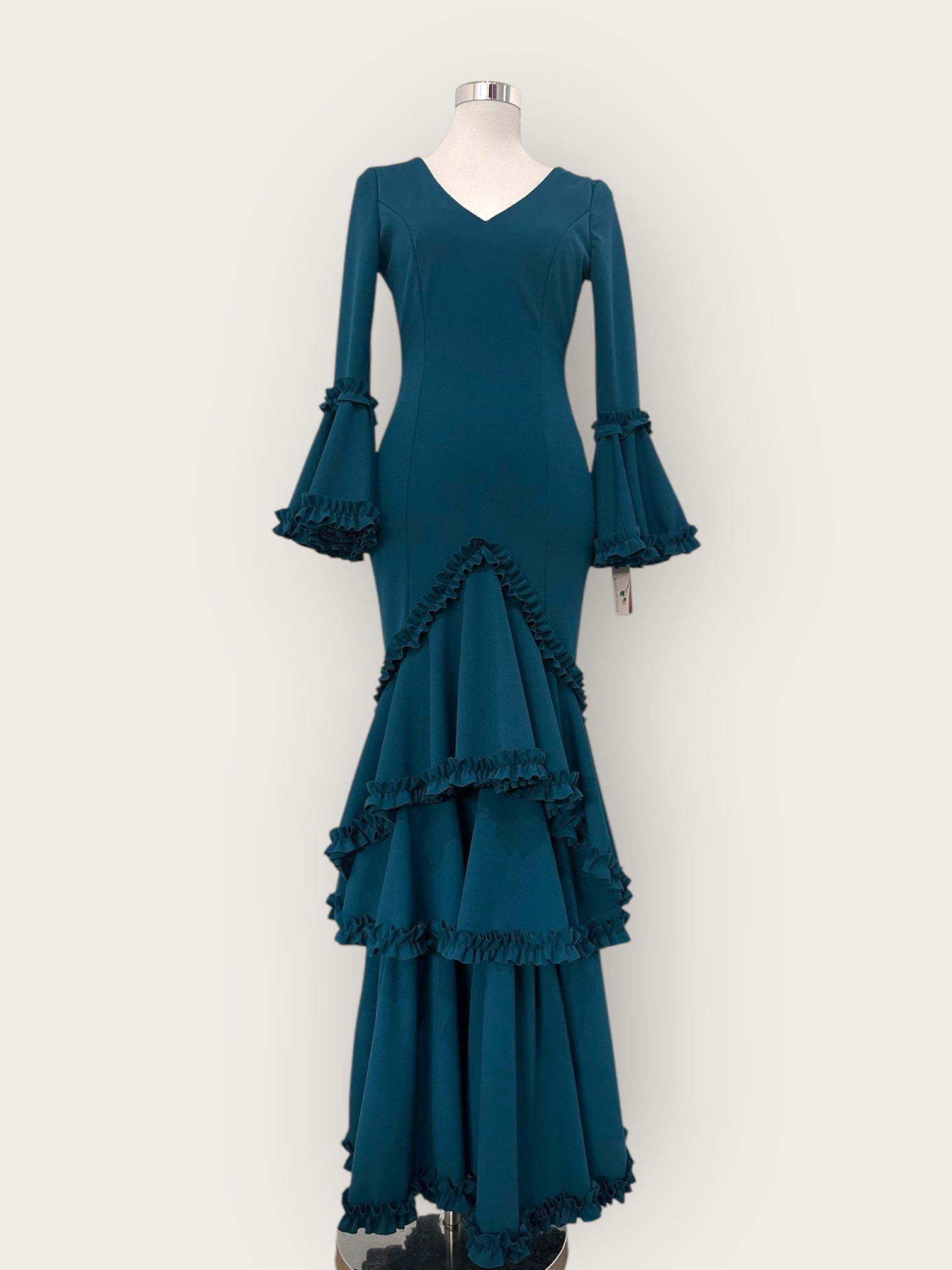 Vestido Soleá Azul Petróleo