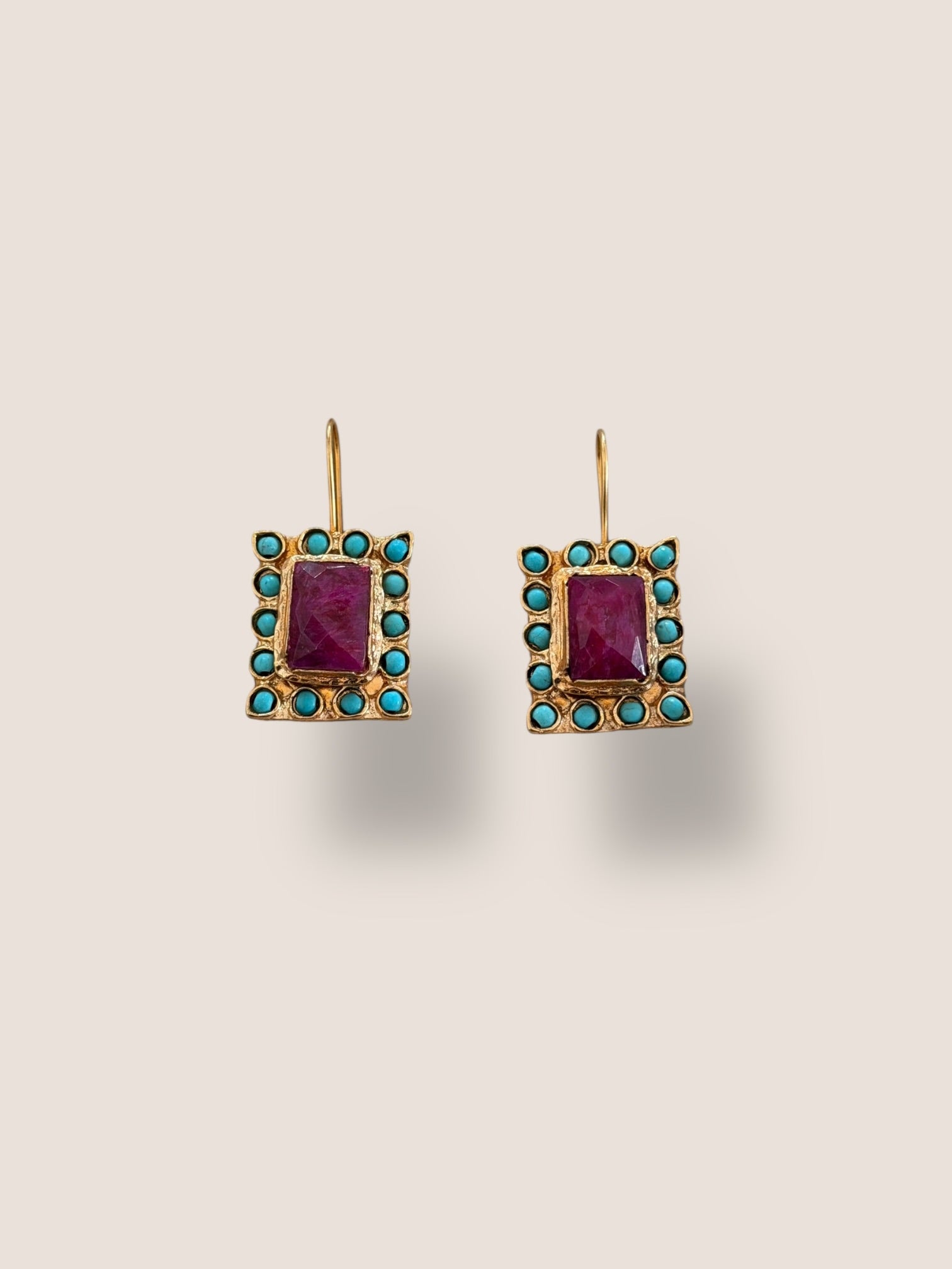 Pendientes Patio Buganvilla y Turquesa
