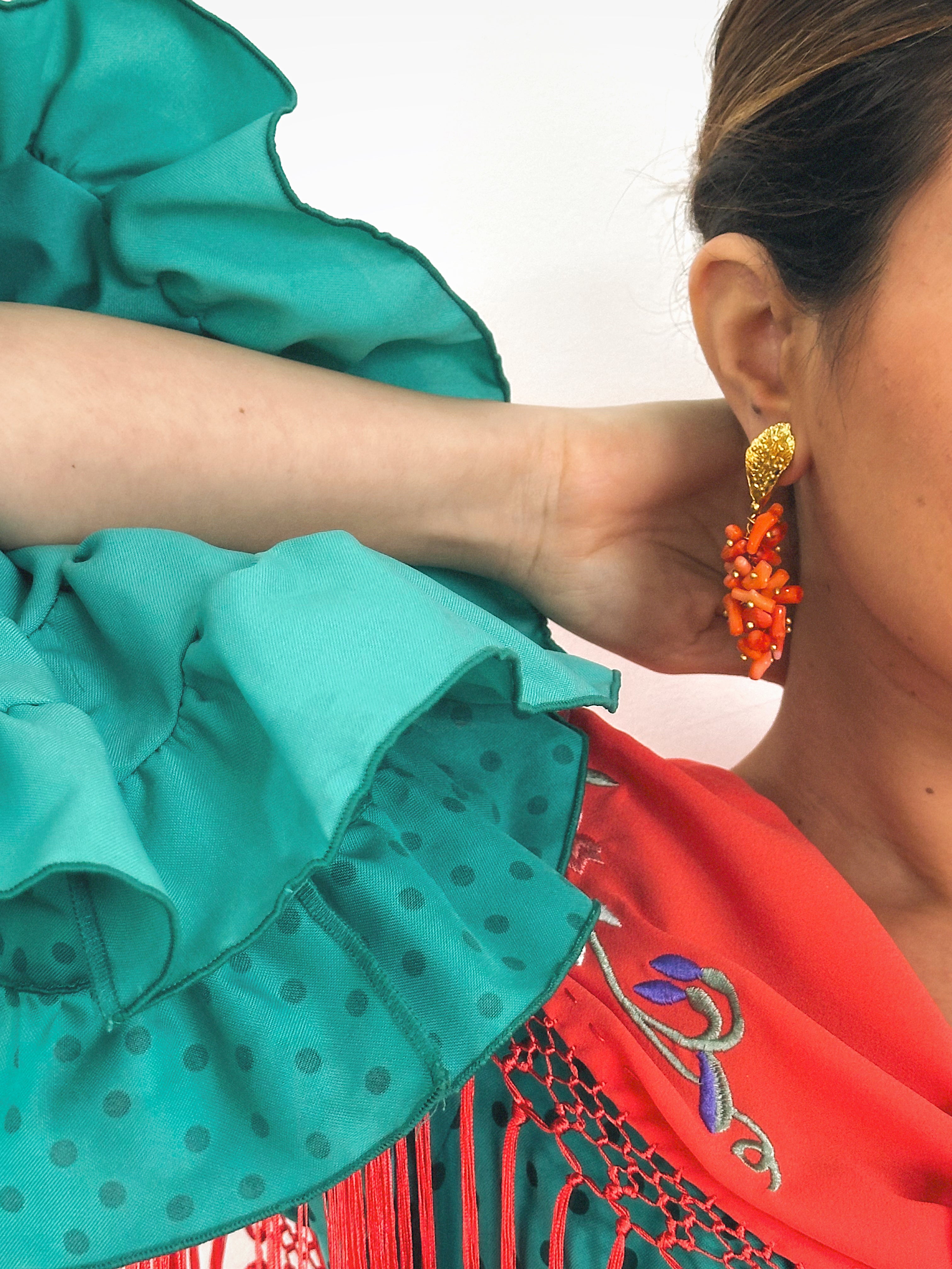 Pendientes Rocío Corales