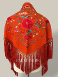 Mantoncillo Jaleo naranja con rojo