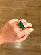 Anillo Afrodita Maxi Esmeralda